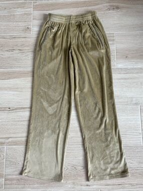 SKIMS Velour Wide Leg Loungewear Sweatpants in Gold Small